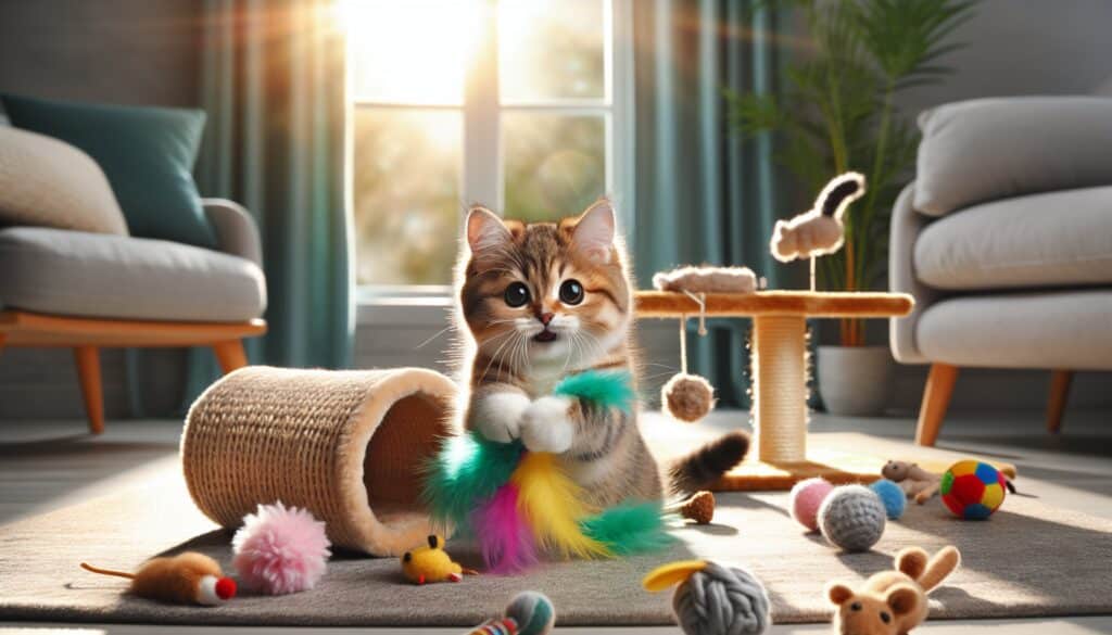 Juguetes ideales para gatos munchkin